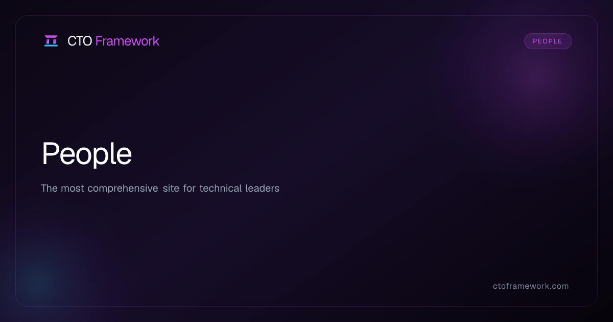 People - CTO Framework